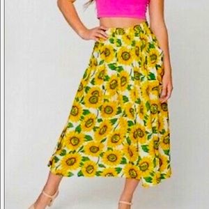 American Apparel Sunflower Skirt